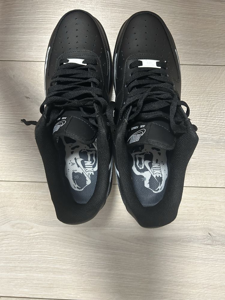 Air force 1 skeleton negru