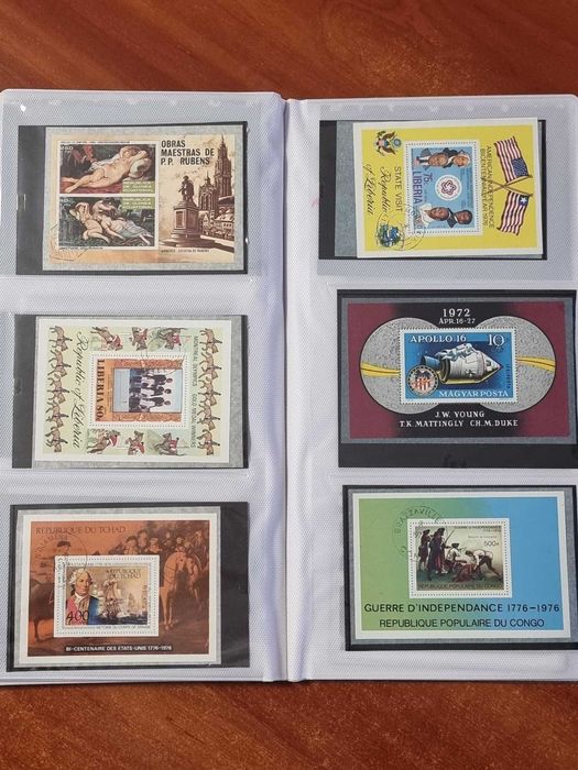 Colectie 250 COLITE FILATELICE, anii 1960-1970, straine USA, CCCP, etc