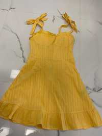 SHEIN рокля жълта