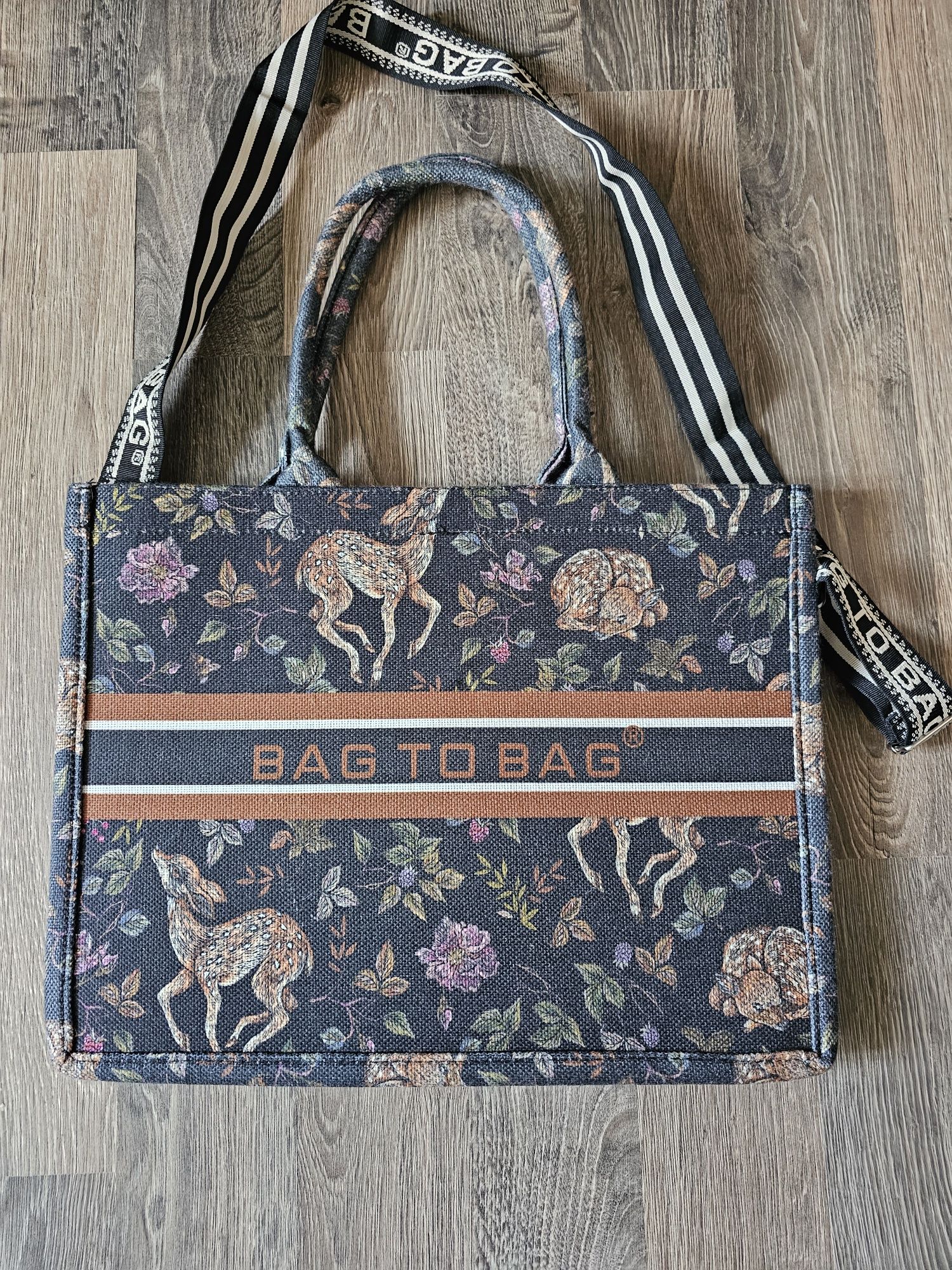 Страхотна дамска чанта от текстил bag to bag