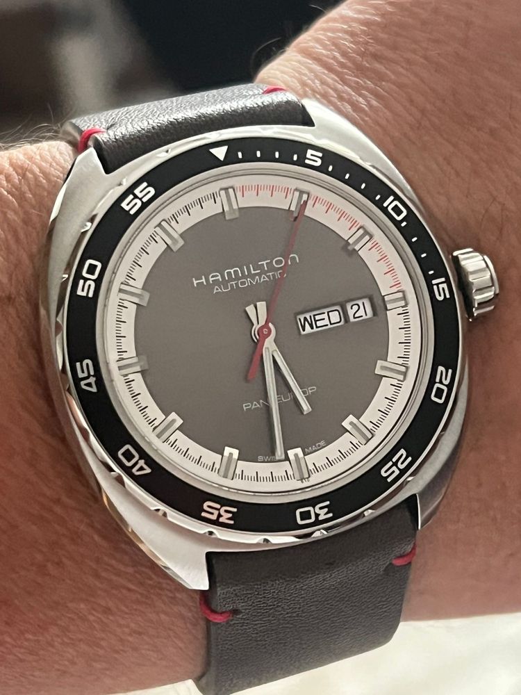 Vand Hamilton Pan Europ day-dat automatic, 42mm, nou in garantie 2ani!