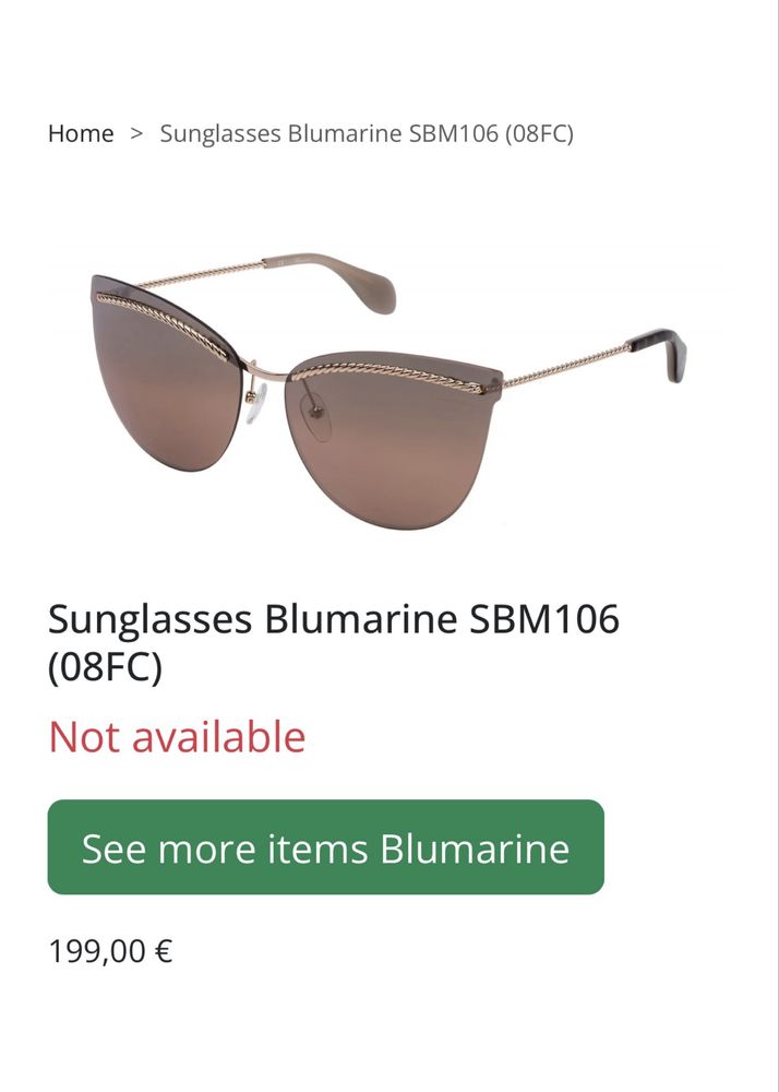 Оригинални очила Blumarine SBM106 (08FC)