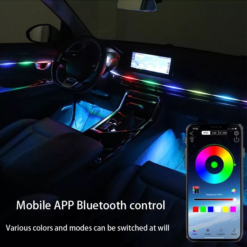 Kit Lumini Ambientale Interior Auto Symphony RGB 18 in 1