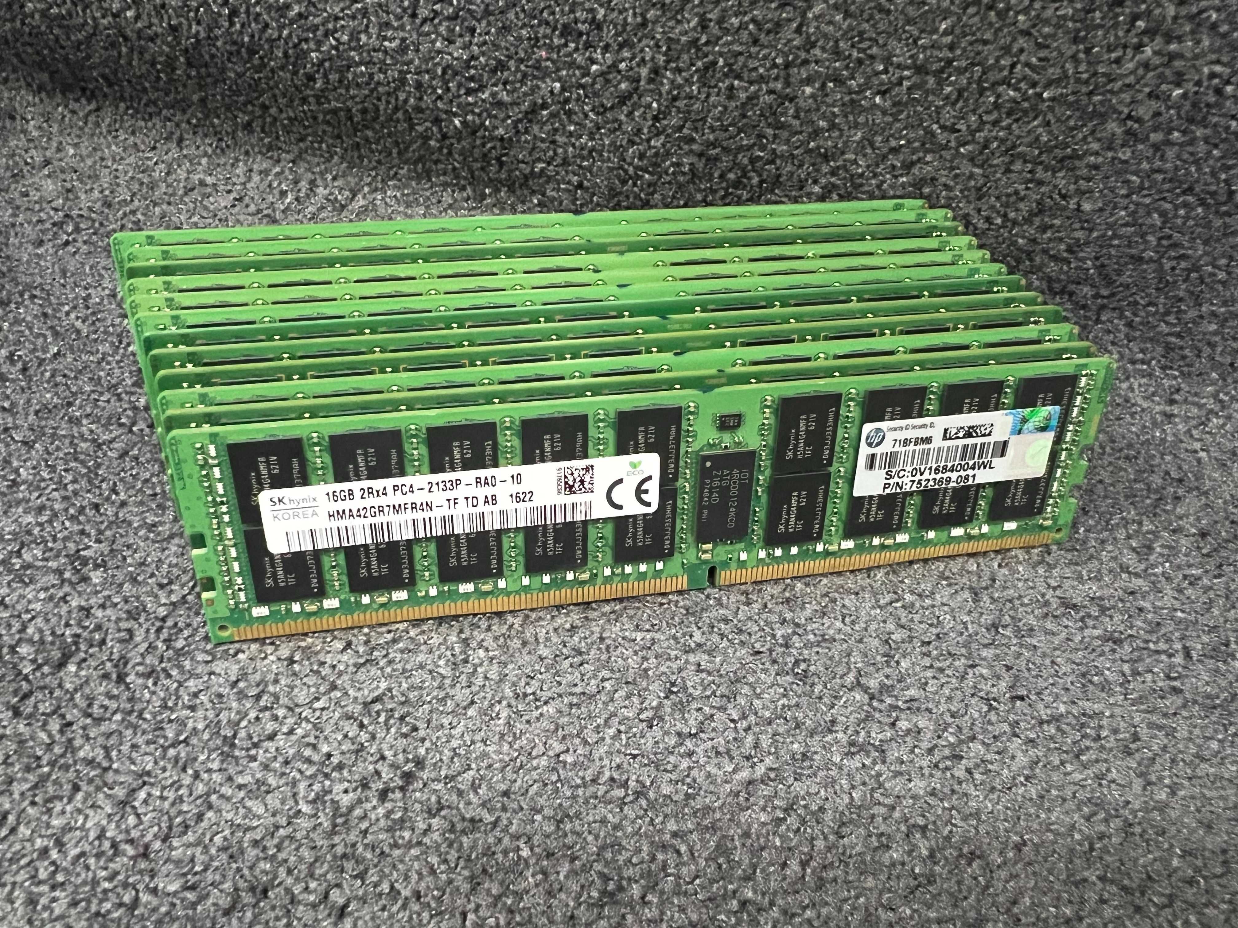 NEW!! Оперативная память HP DDR4-16Гб 2133, ECC для сервера HPE g9 g10