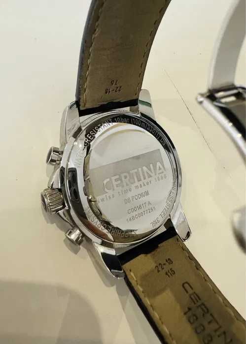 Продам часы CERTINA DS PODIUM + дополнительный ремешок