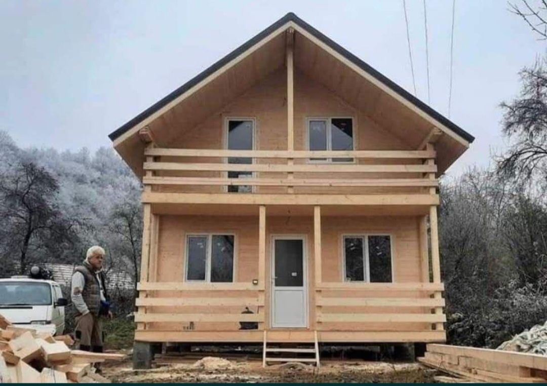 Vând cabană din lemn tip A