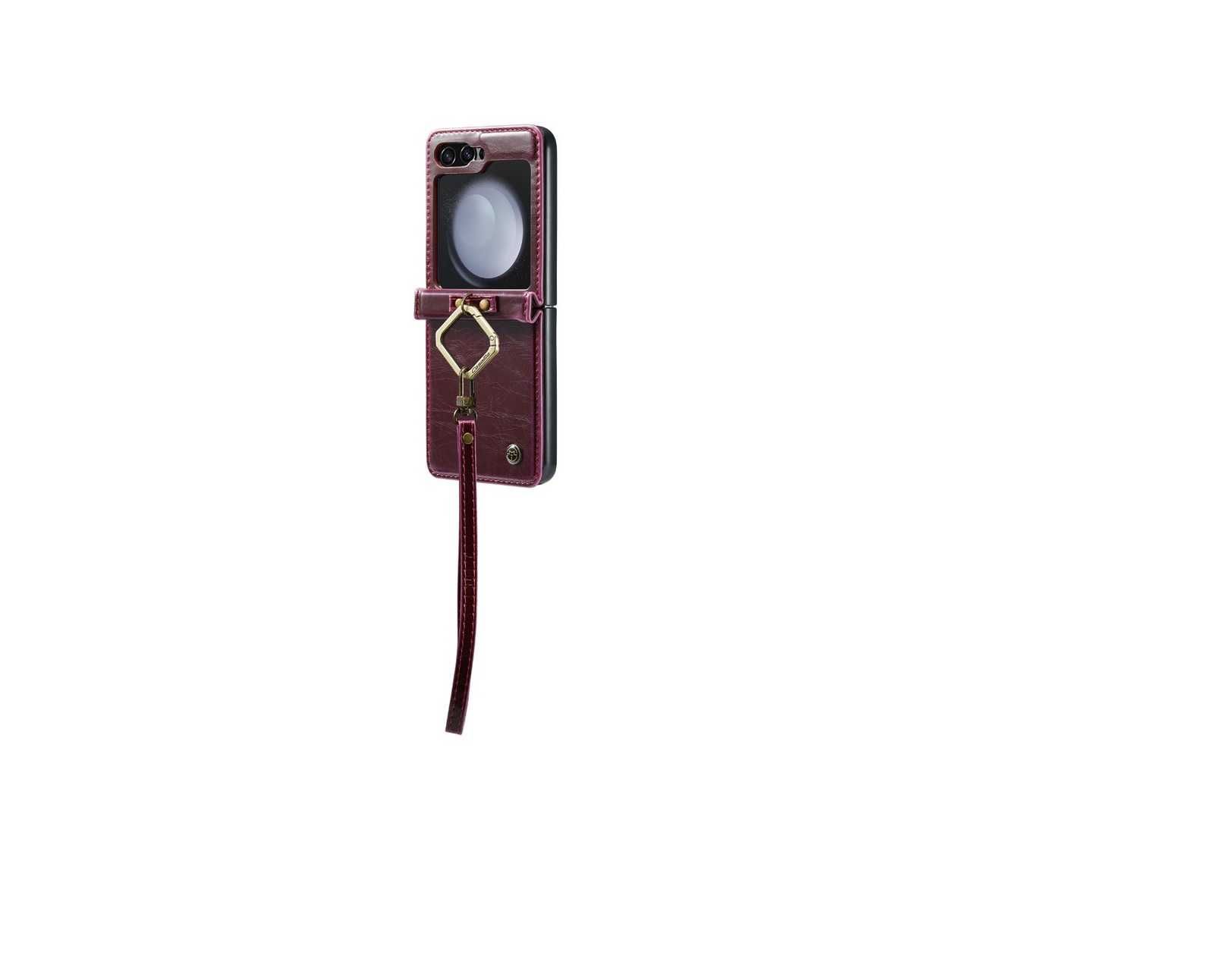 Husa piele inel curelusa mana detasabila SAMSUNG Galaxy Z Flip6 5 5G
