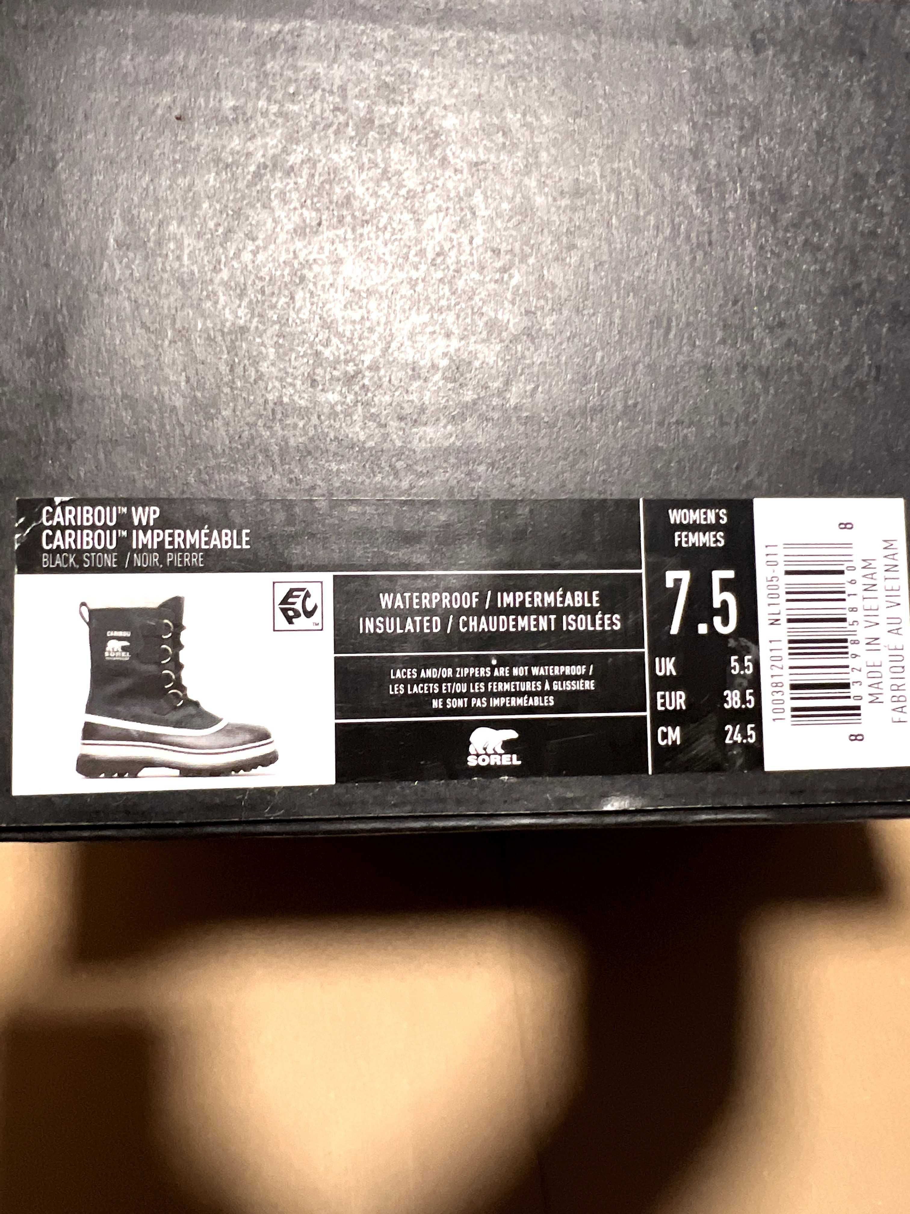 Cizme de zapada Sorel Caribou Wp marime 38.5 noi