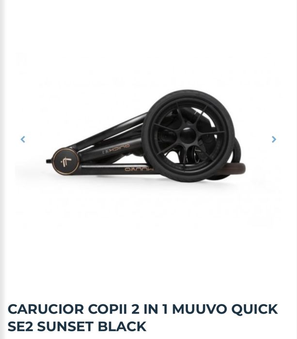 Vand carucior copii 2 in 1 Muuvo Quick SE2 SUNSET BLACK