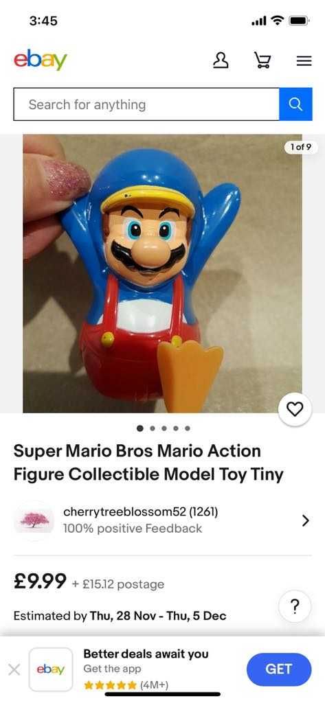 3 Фигурки Супер Марио продава