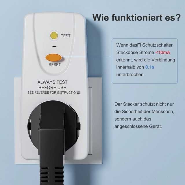 2бр. Kонтакт защита от токови удари 220-250V AC, макс мощност 4000W