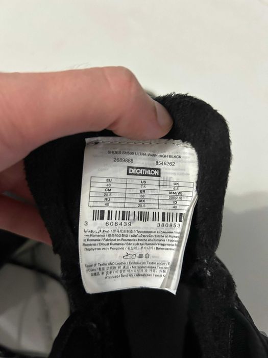 Ghete Înalte QUECHUA SH900 Bărbați