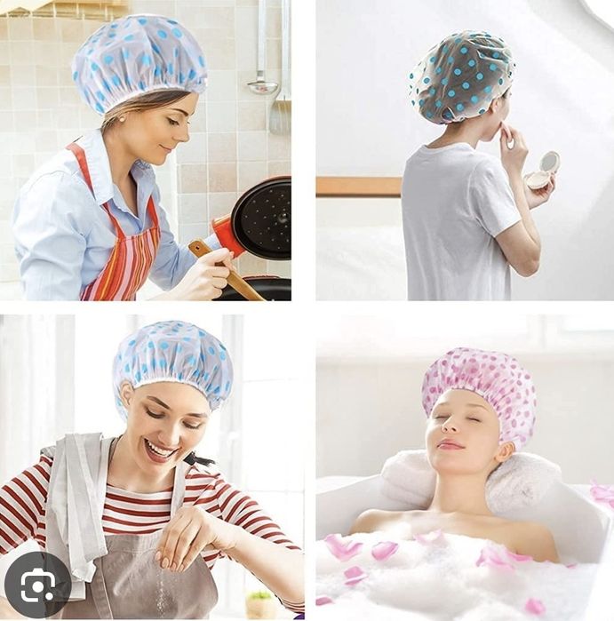 Set de casca dus refolosibila rezistenta si burete de baie, Avon