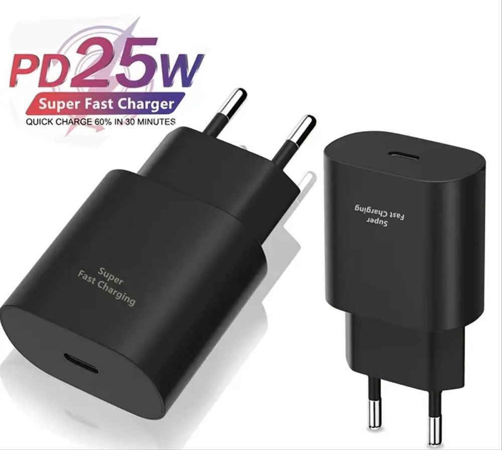Зарядно 25W USB-C PD адаптер – съвместимо с всички устройства