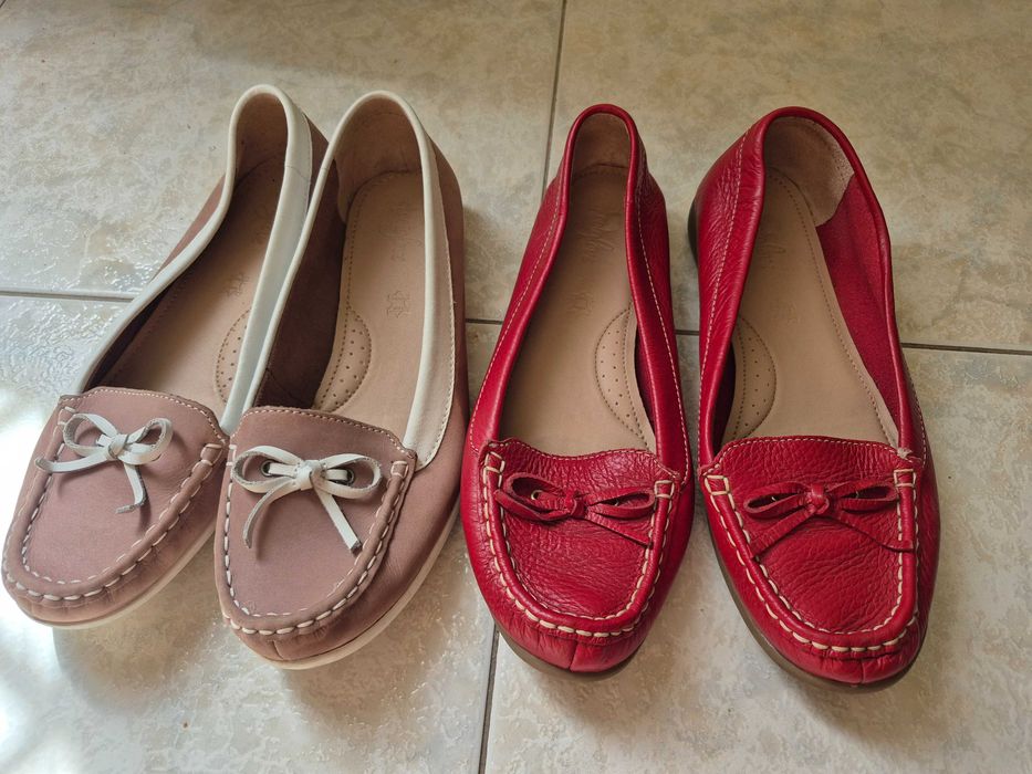 Обувки мокасина 39 р-р Естествена кожа!