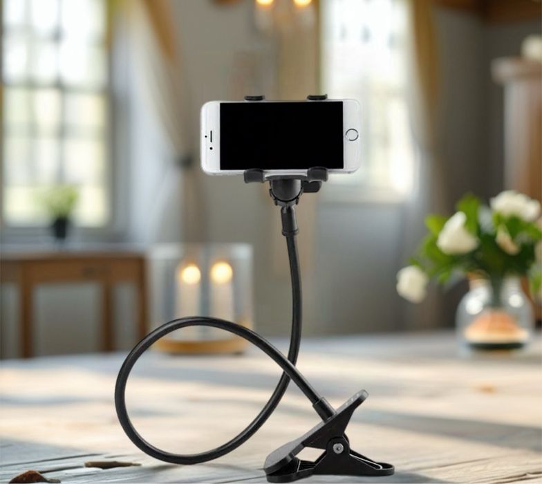 Suport Telefon Flexibil 65 cm – Clește Universal / Gooseneck Holder