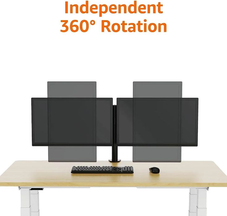 Suport dublu pentru monitoare Amazon Basics. (NOU)