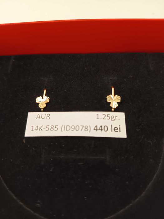 Cercei aur 14 Karate (1.25 grame) ID9078