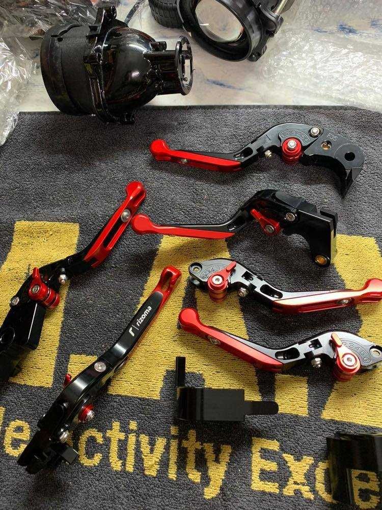Manete moto liviere racing rizoma extensibil și rabatabil