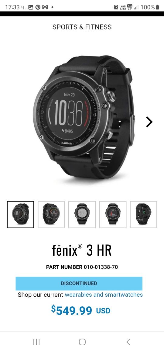 Garmin fenix 3 sapphire hr