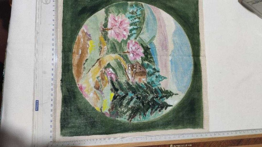 Panze de goblen pictate pentru cusut