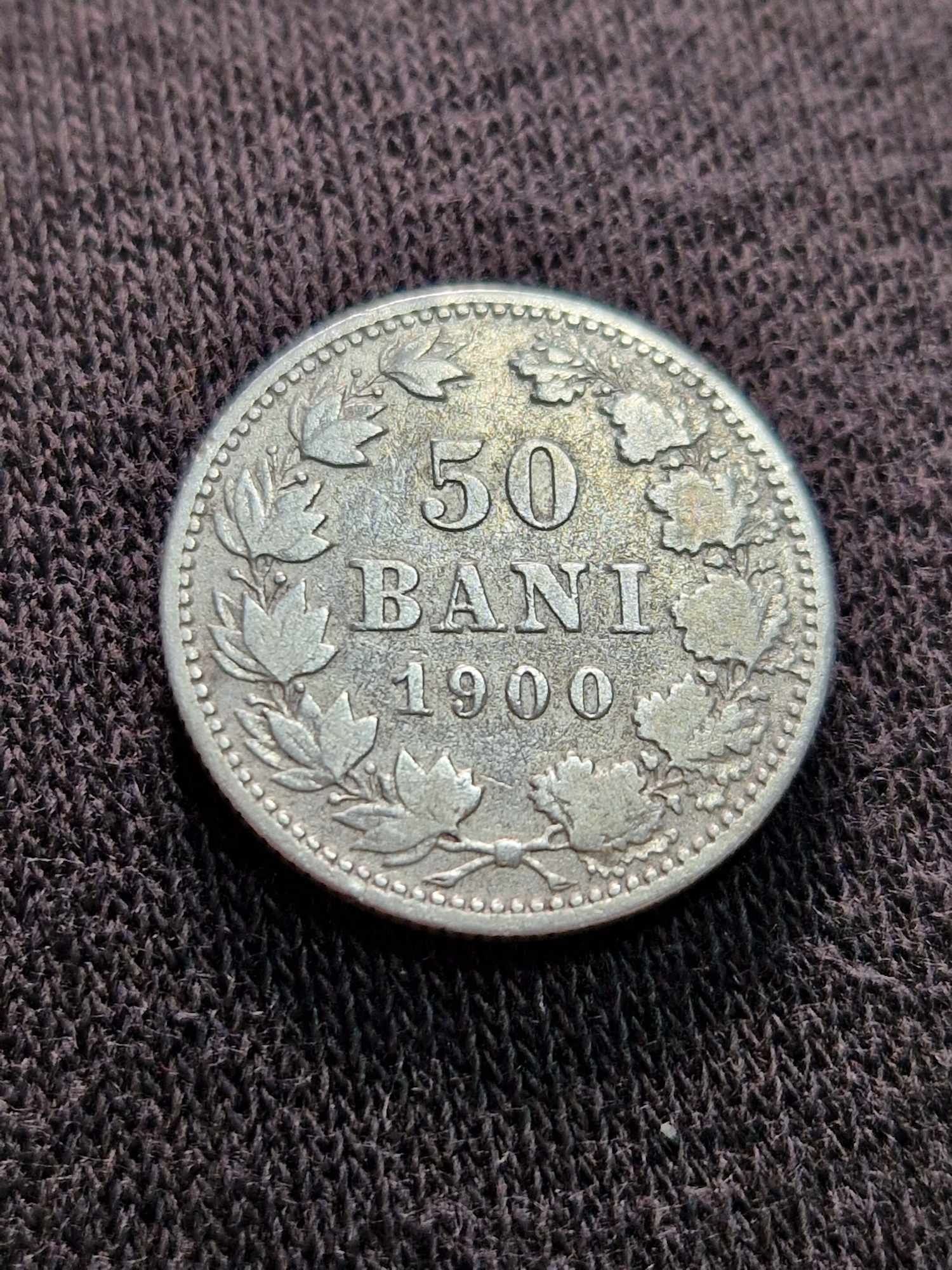 50 bani 1900 Argint.