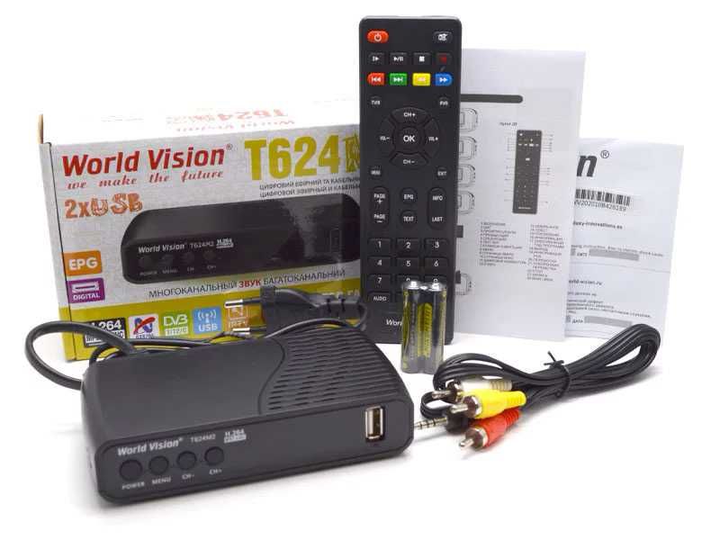 Приемник /декодер за ефирна кабелна телевизия World Vision T624M2