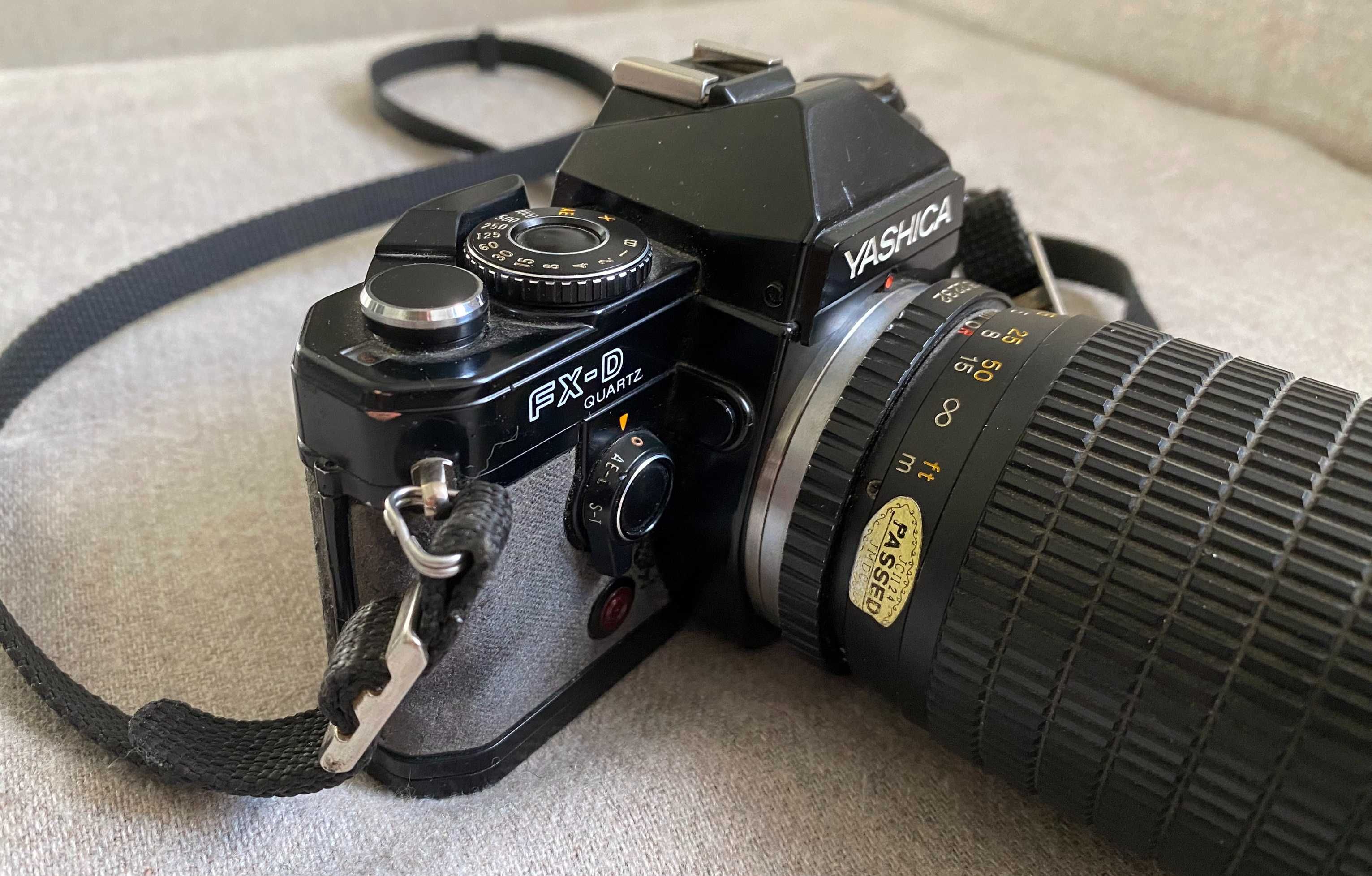 Aparat foto SLR Yashica FX-D + obiectiv Osawa MC 80-205mm f4.5 vintage