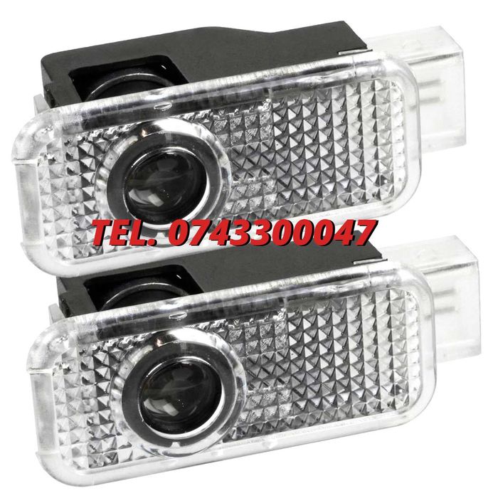 Set Lampi Logo Portiere Holograme Audi A3 A4 A5 A6 A7 Q3 Q5 Q7
