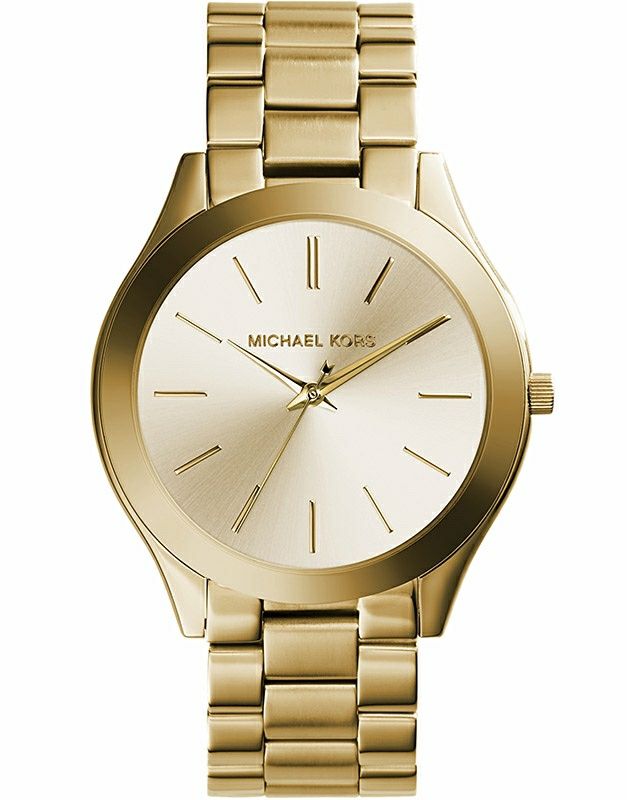 Ceas Michael Kors dama Slim Runway nou gold