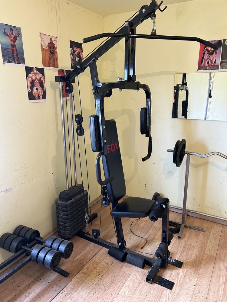 Aparat fitness 60 kg plus banca piept