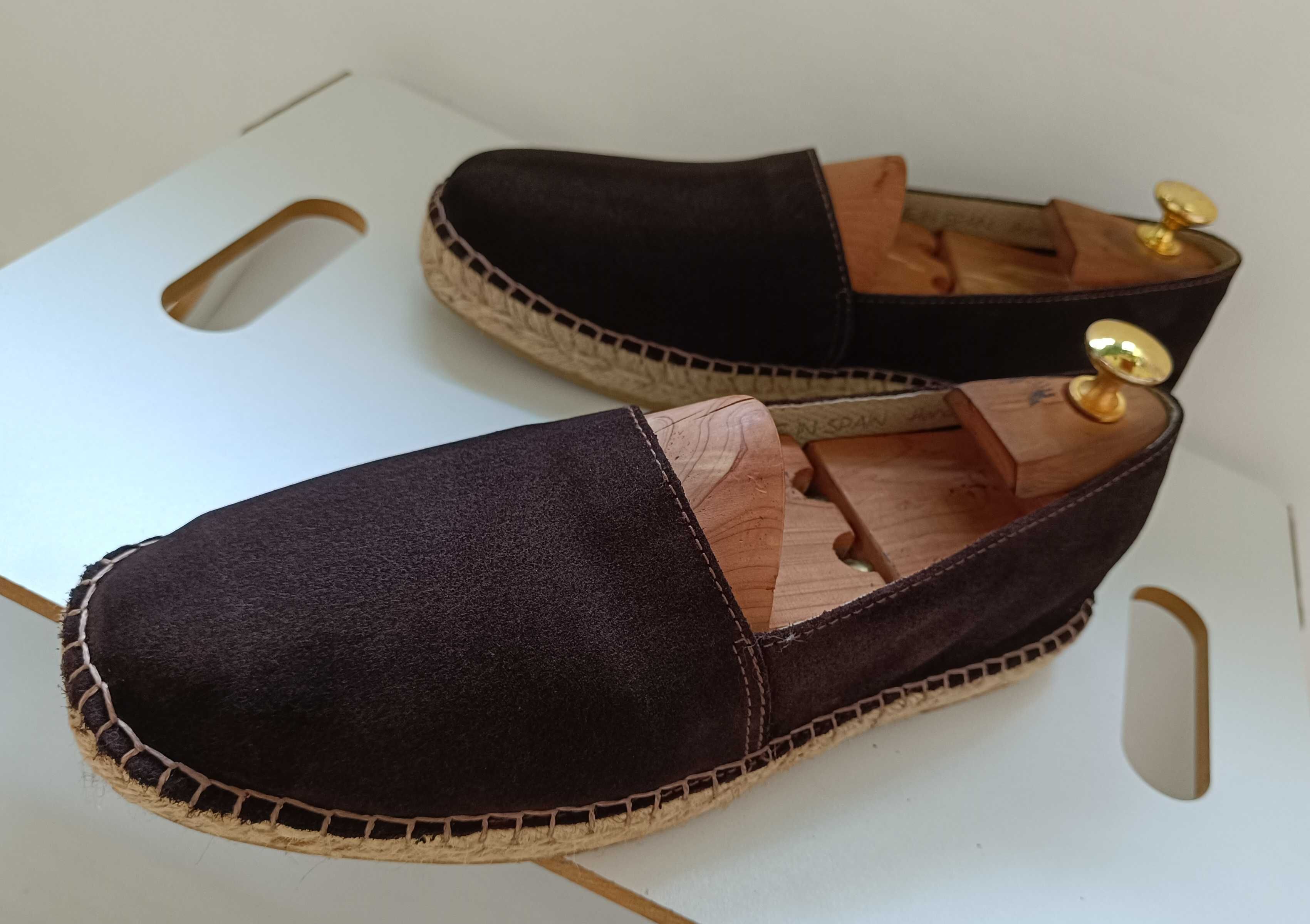 Pantofi casual espadrile 43 mocasini lucrati manual Senator NOI piele