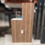 Dulap din PAL forma atipica, natur-alb H180