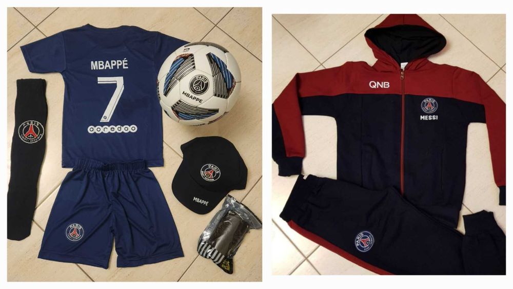 Неймар Син ПСЖ Екип + Топка + Чорапи + Шапка Кори ПСЖ Детско 2023г