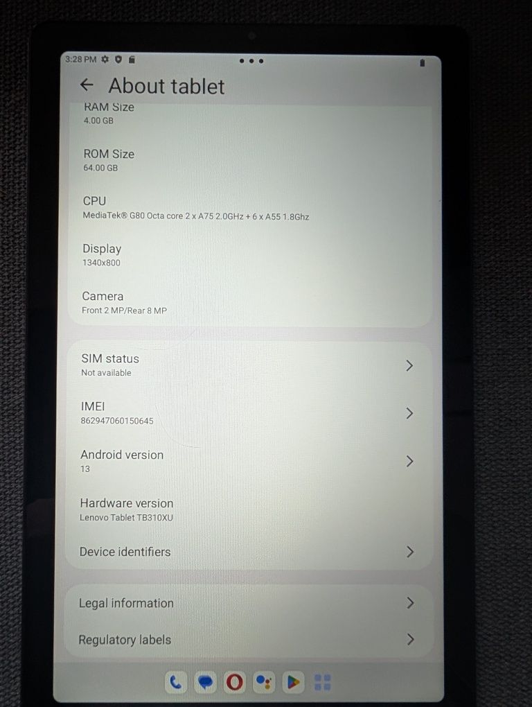Lenovo Tab M9 4GB 64GB 4G Arctic Grey