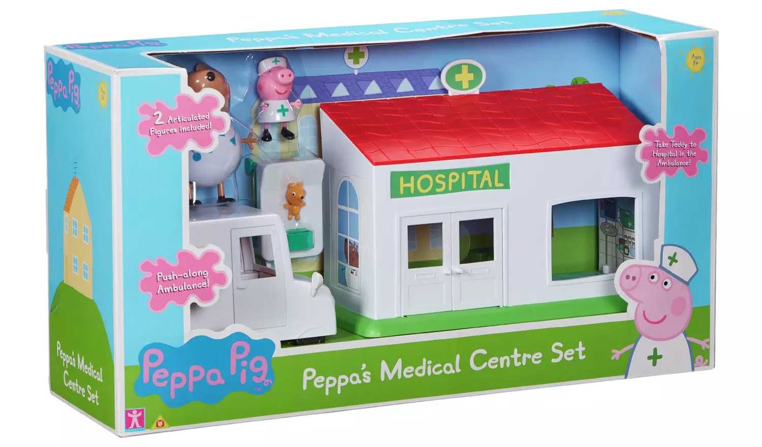 Пепа Пиг Peppa Pig Болница Медицински център с 2 фигури Оригинален