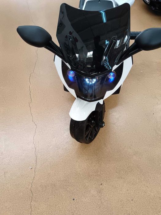 Motocicleta Electrica pentru Copii 12V 2 Motoare Rosu / Alb