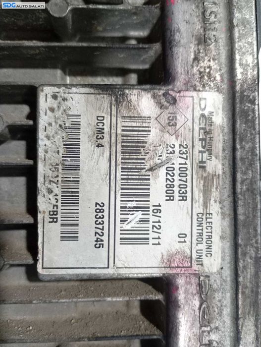 ECU Calculator Motor Delphi Dacia Logan 2 1.5 dCi 2012 - 2018 Cod 237100703R 237102280R [L6169]