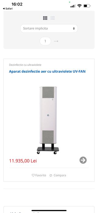 Aparat dezinfectie