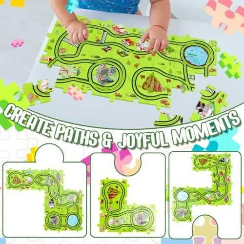Нова Детска писта пъзел с електрически колички подарък за рожден ден