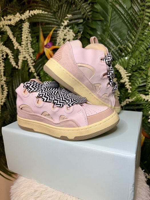 Lanvin Curb Suede Pink