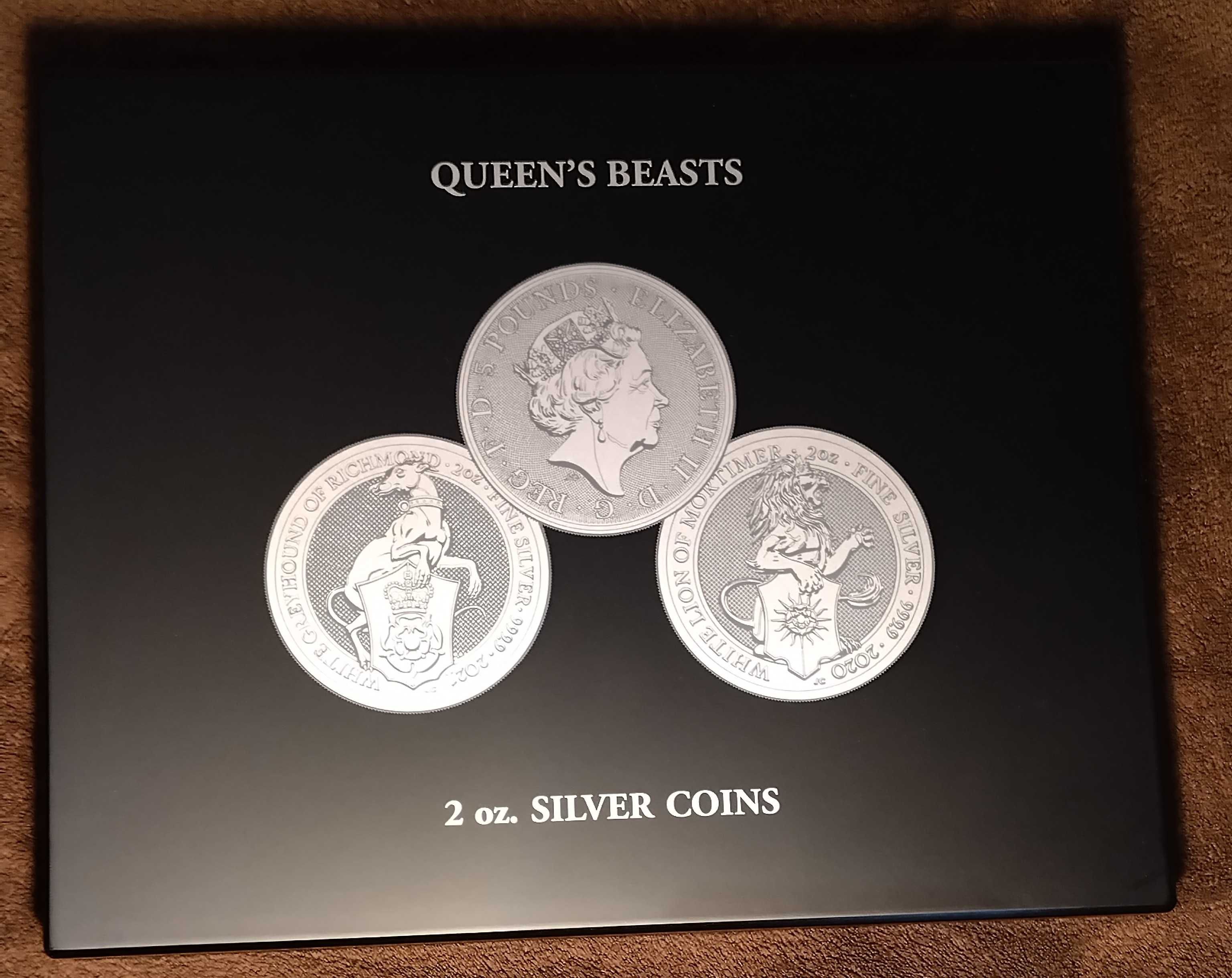 Пълна Колекция Зверовете на Кралицата / Queen's Beasts 2 oz / унции