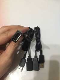 Кабель-Удлинитель USB 2,0, 1 метр кабель.