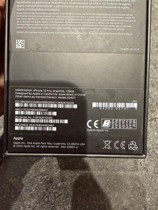 iPhone 12 Pro, 128 GB graphite