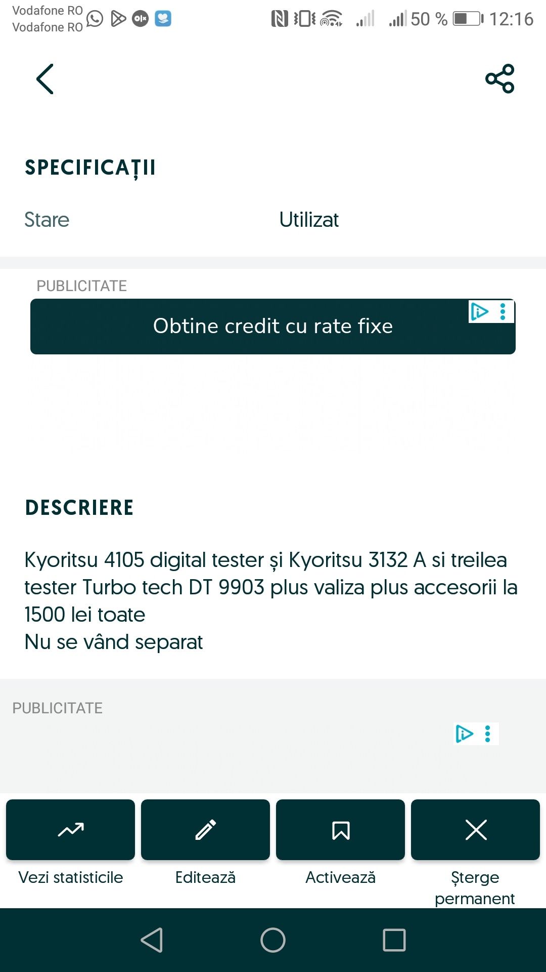 Fluke Kyoritsu 4105 și 3132 A  Turbo tech DT 0903