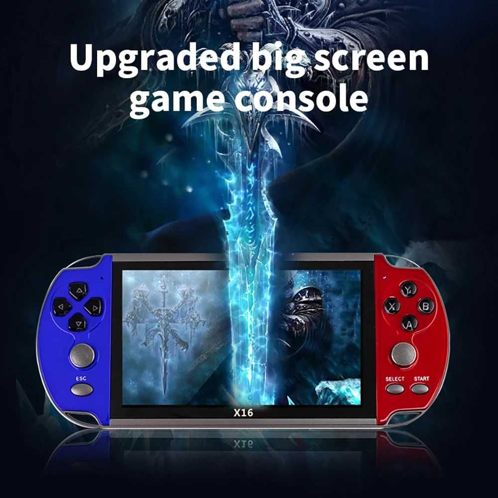 Преносима конзола за игри X16, 6.5 инча, С 20 000 вградени игри