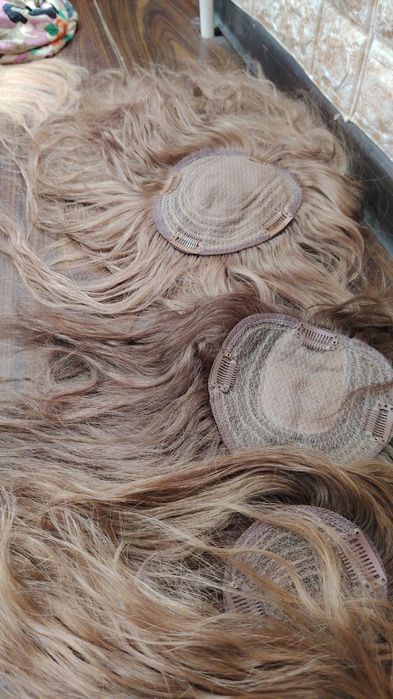 Чёлка Макушка из натуральных волос