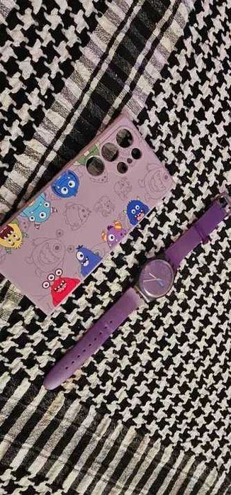 Samsung s23 ultra husa folie ceramica ceas swatch