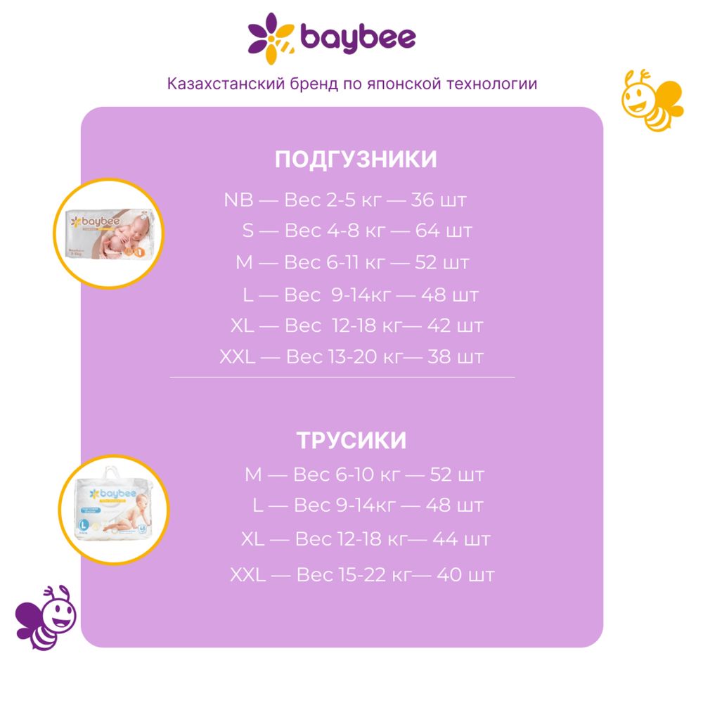 Подгузники, трусики BAYBEE