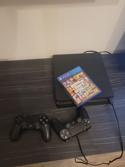 Consola Sony PlayStation 4 SLIM PS4 1TB + 2 Controllere